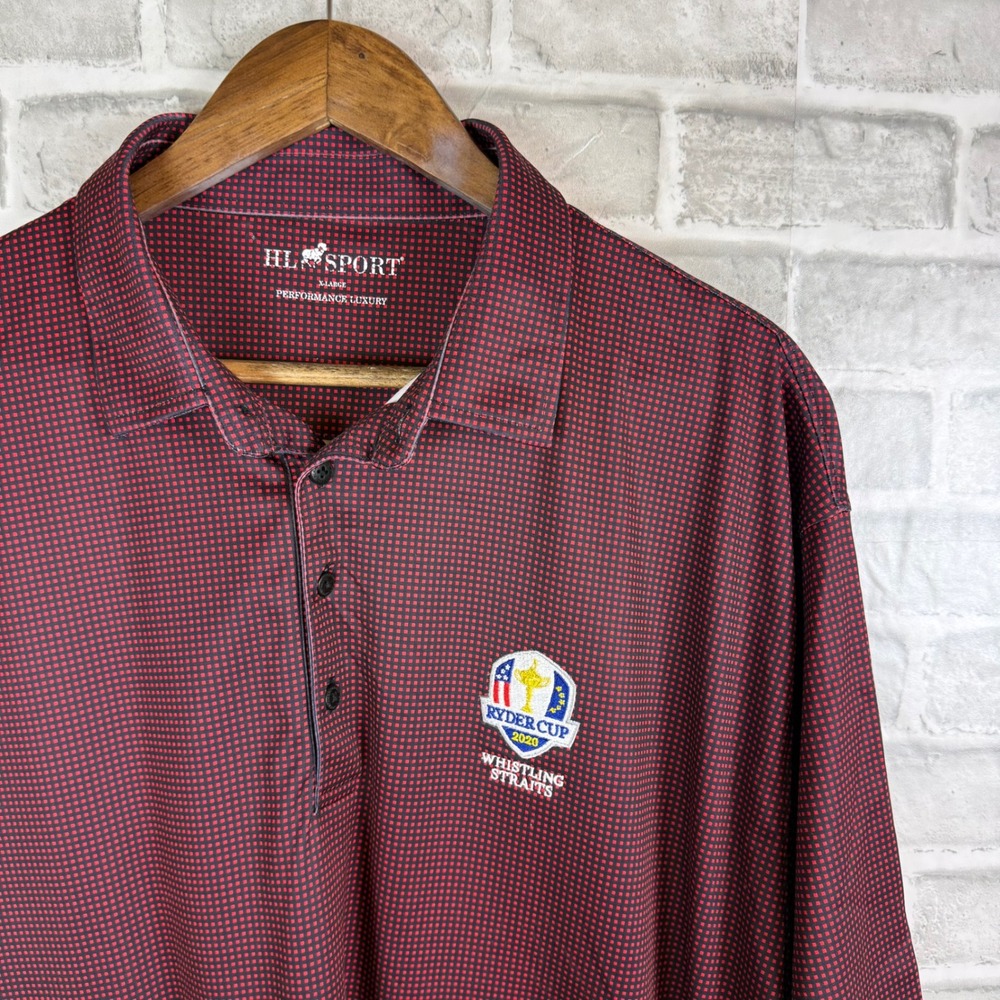HL Sport 2020 Ryder Cup Whistling Straits Golf Polo Shirt Mens XL Red Black